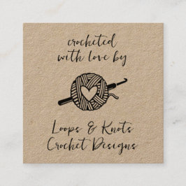 Gebost met liefde vierkante visitekaartje