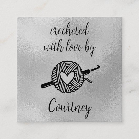 Gebost met liefde vierkante visitekaartje (Voorkant)