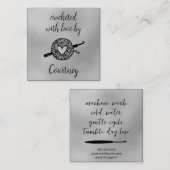 Gebost met liefde vierkante visitekaartje (Voorkant / Achterkant)