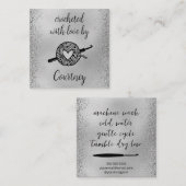 Gebost met liefde vierkante visitekaartje (Voorkant / Achterkant)