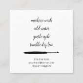 Gebost met liefde vierkante visitekaartje (Achterkant)