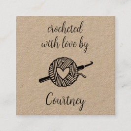 Gebost met liefde vierkante visitekaartje