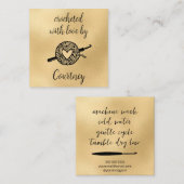 Gebost met liefde vierkante visitekaartje (Voorkant / Achterkant)