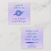 Gebost met liefde vierkante visitekaartje (Voorkant / Achterkant)