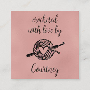 Gebost met liefde vierkante visitekaartje