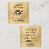 Gebost met liefde vierkante visitekaartje (Voorkant / Achterkant)