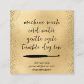 Gebost met liefde vierkante visitekaartje (Achterkant)