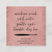 Gebost met liefde vierkante visitekaartje (Achterkant)