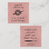 Gebost met liefde vierkante visitekaartje (Voorkant / Achterkant)