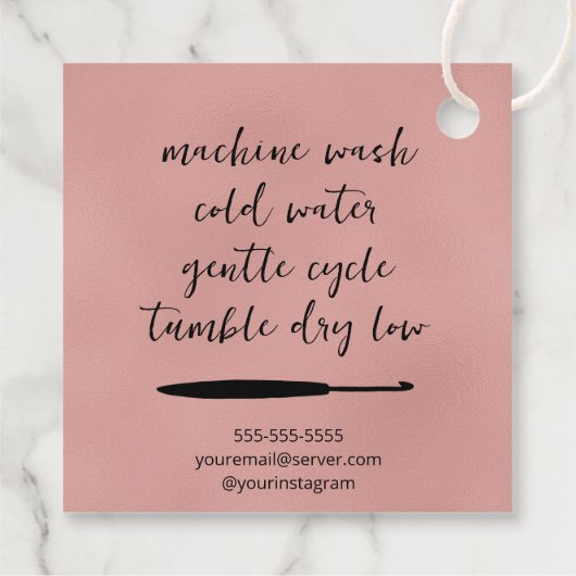 Gebost met liefdesplein bedankjes labels (Achterkant)