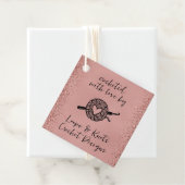 Gebost met liefdesplein bedankjes labels (In situ)