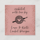 Gebost met liefdesplein vierkante visitekaartje (Voorkant)