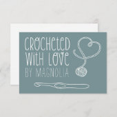 Gebost met Love Handmade Notitiekaartje (Voorkant / Achterkant)