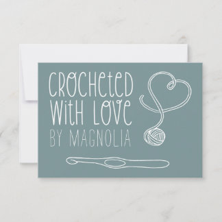 Gebost met Love Handmade Notitiekaartje