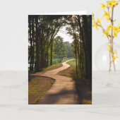 Geboste baan bij Dok - Natuur Wenskaart Kaart (Gele Bloem)