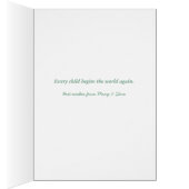 Geboste baby's, gefeliciteerd met aankondiging (Binnen (Rechts))