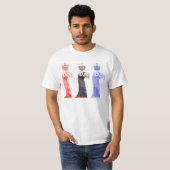 Geboste duiven t-shirt (Voorkant volledig)