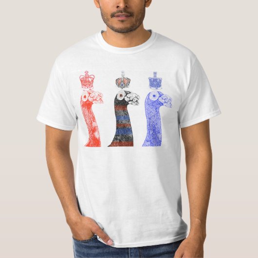 Geboste duiven t-shirt (Voorkant)