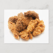 Geboste kip briefkaart (Voorkant)