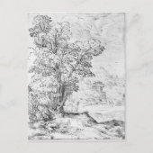 Geboste landschap briefkaart (Voorkant)