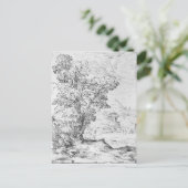 Geboste landschap briefkaart (Staand voorkant)