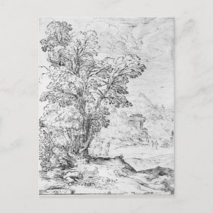 Geboste landschap briefkaart