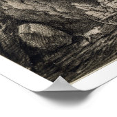 Geboste landschap met karren en figuren (etsen o poster (Hoek)