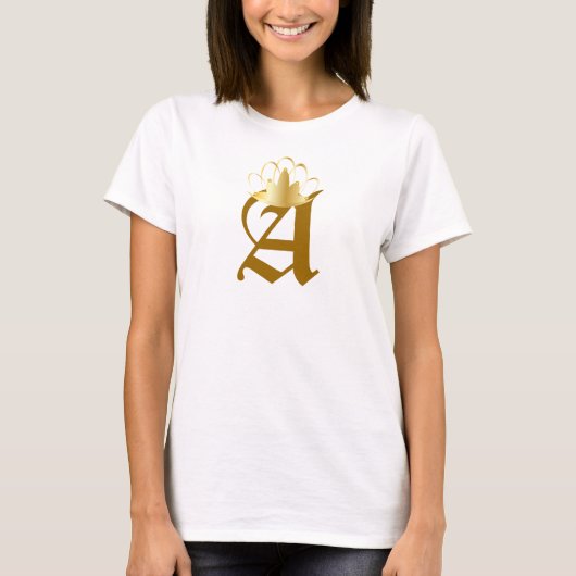 Geboste monogram S-16 Princess-Customize T-shirt (Voorkant)