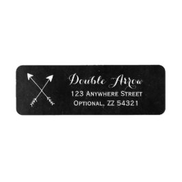 Geboste pijlen op bijtende alkboard boho alk etiket