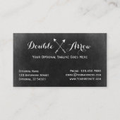 Geboste pijlen op het kalkbord van Boho Boutique Visitekaartje (Achterkant)