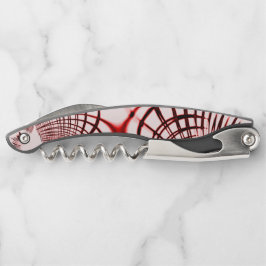 Geboste rode en bruine krommen op lichte achtergro kurkentrekker