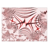 Geboste rode en bruine krommen op lichte achtergro tafelkleed (Voorkant (Horizontaal))