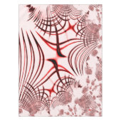 Geboste rode en bruine krommen op lichte achtergro tafelkleed (Voorkant)