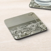 Geboste strand bier onderzetter (Linkerzijde)