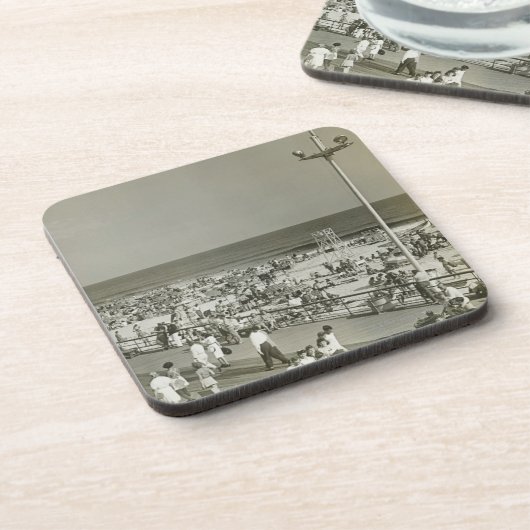 Geboste strand bier onderzetter (Linkerzijde)