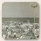 Geboste strand bier onderzetter (Voorkant)