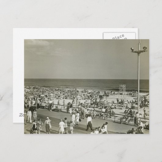 Geboste strand briefkaart (Voorkant / Achterkant)