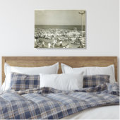 Geboste strand canvas afdruk (Insitu (Slaapkamer))