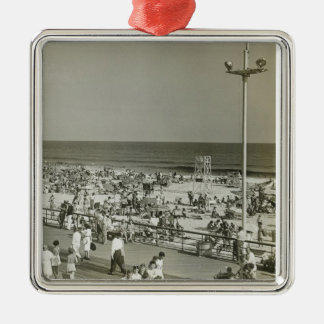Geboste strand metalen ornament