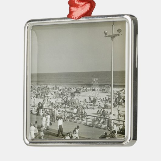 Geboste strand metalen ornament (Links)