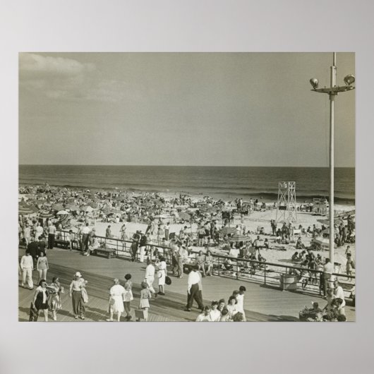 Geboste strand poster (Voorkant)