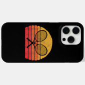 Geboste Tennis Racquets Retro 80s Zon  Grap Case-Mate iPhone Case (Achterkant (horizontaal))