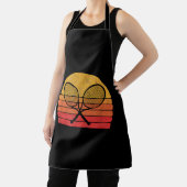 Geboste Tennis Racquets Retro 80s Zon  Grap Schort (Insitu)