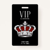 Geboste VIP-badge Badge (Voorkant)