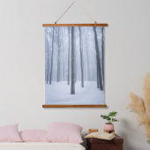Geboste winterbos hangend wandkleed (Slaapkamer)