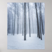 Geboste winterbos poster (Voorkant)