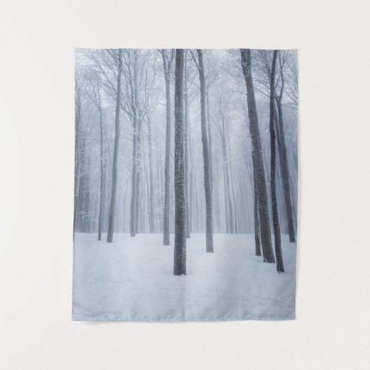 Geboste winterbos wandkleed (Voorkant)