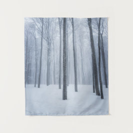 Geboste winterbos wandkleed