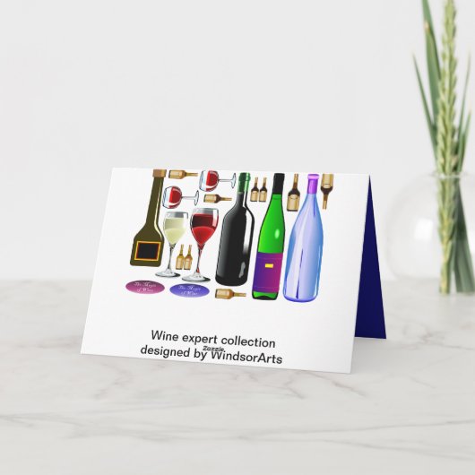 Gebottelde verjaardag kaart (Achterkant)