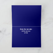 Gebottelde verjaardag kaart (Binnen)